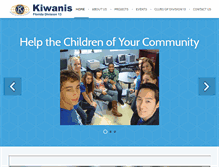 Tablet Screenshot of kiwanis13.org